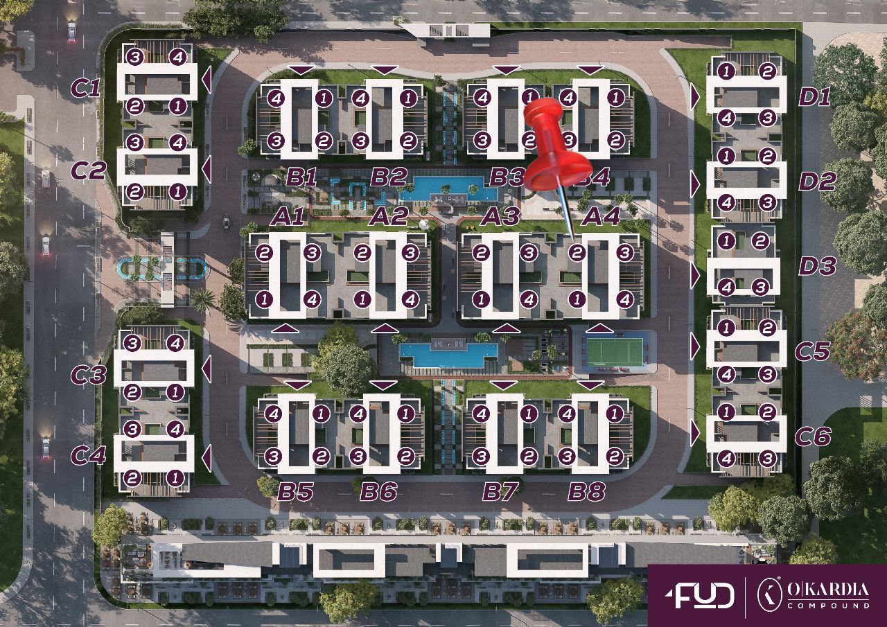 محل تجاري أرضي + أوت دور للبيع في RUBIX MALL – NEW CAIRO
